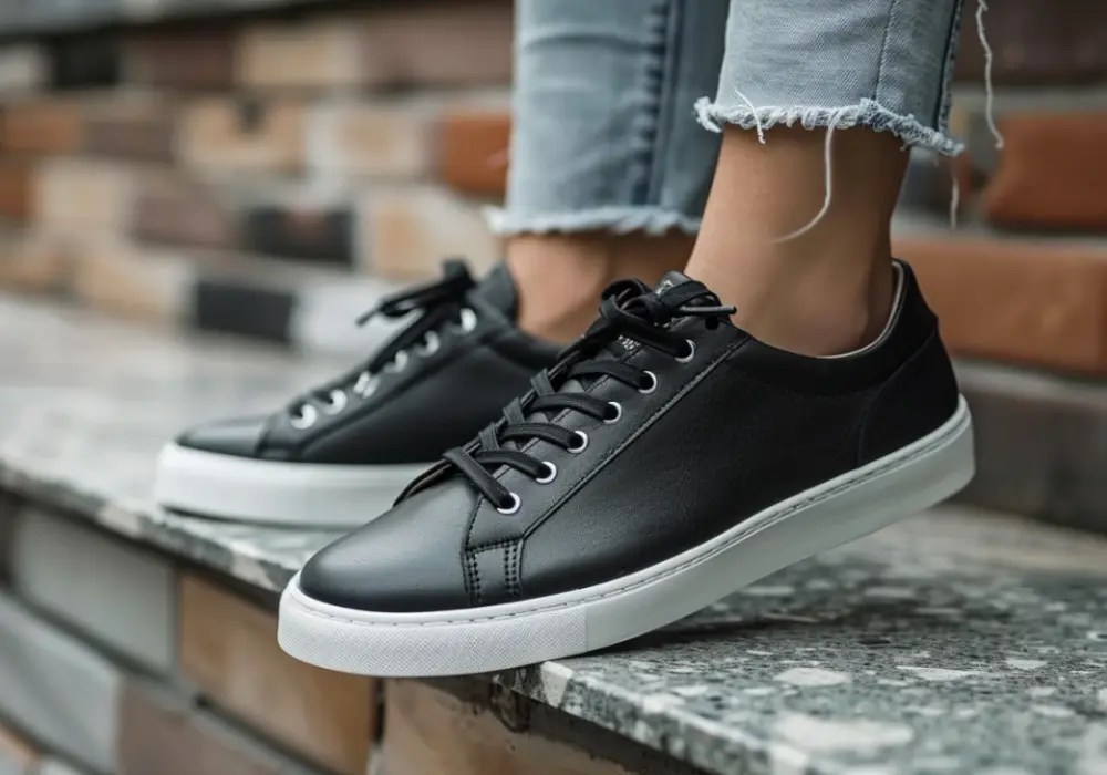 Czarne sneakersy w codziennych stylizacjach: Wskazówki 