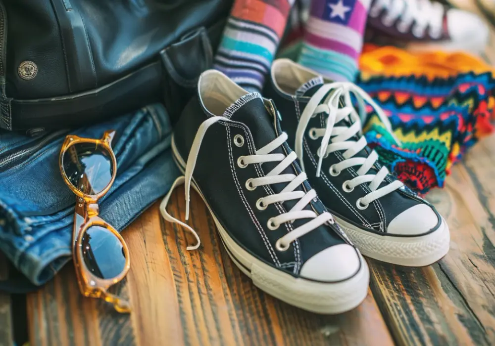 Stylizacje z czarnymi converse: jak nosić te buty modnie?