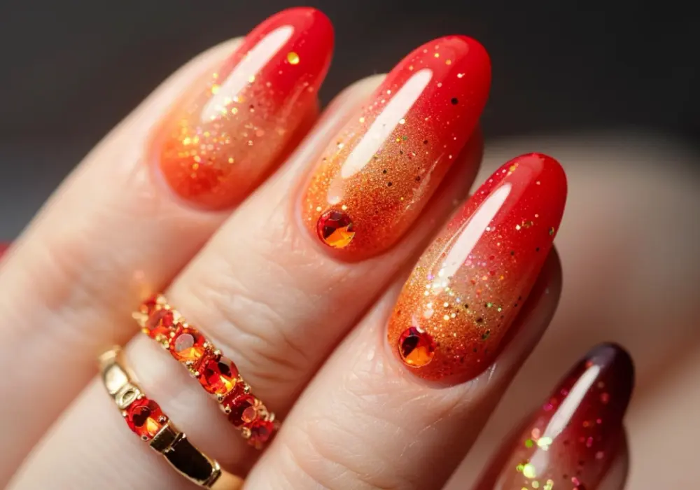 Hit sezonu w manicure: Czerwone ombre na paznokciach 