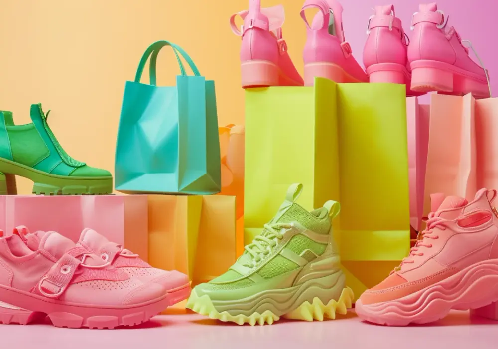Stylizacje z butami Balenciaga: różowe, zielone i sportowe modele