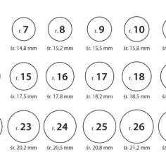 Rozmiarówka pierścionków: jak dopasować rozmiar 5,5 cm i 6,5 cm?