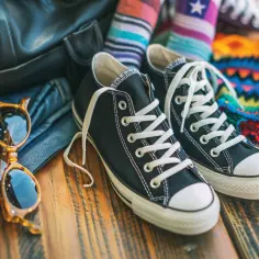 Stylizacje z czarnymi converse: jak nosić te buty modnie?