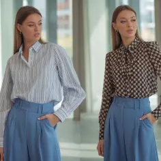 Stylizacje z chabrowymi spodniami: Jak je modnie zestawić?