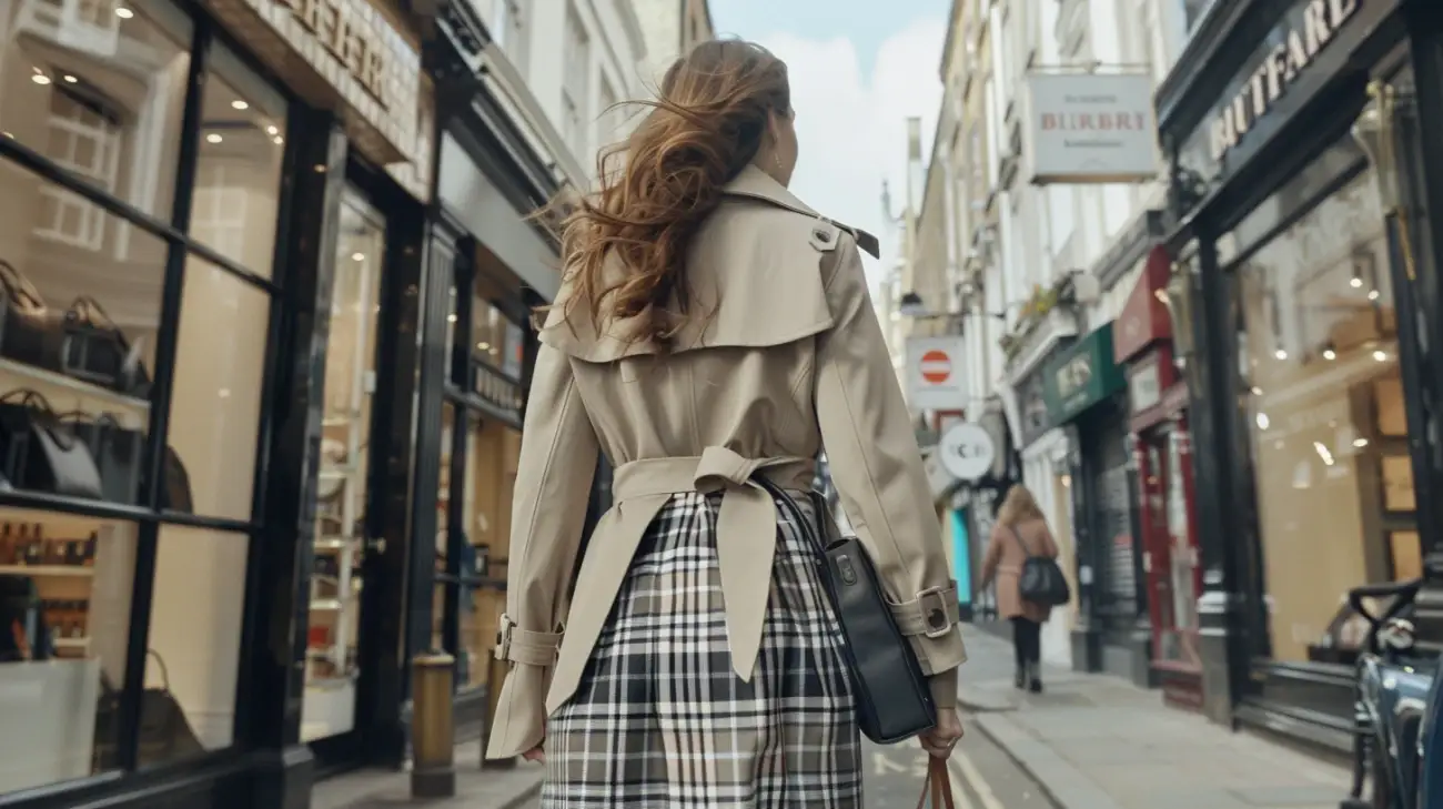 Zdjęcie Stylizacje z kratą Burberry: Jak nosić ten ponadczasowy wzór?