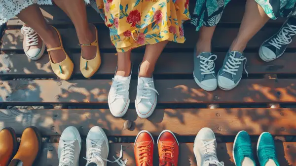 Jakie buty damskie pasują do sukienki? Sneakersy w stylizacji